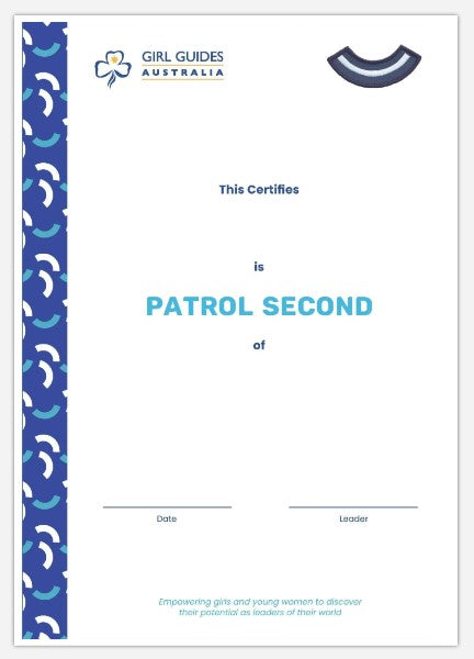 Patrol Second Certificate