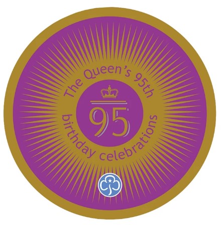 Queen's 95th Birthday Celebration Metal Pin