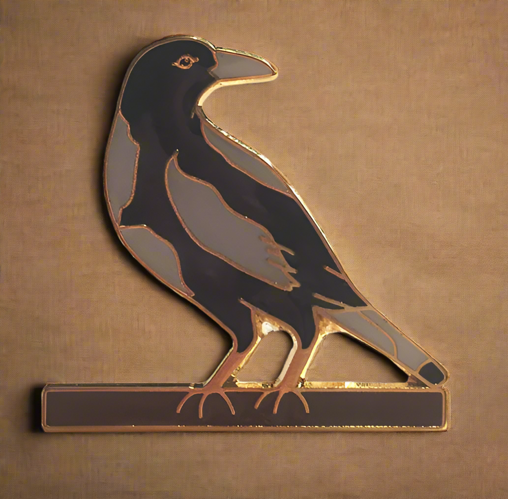 SA Magpie Metal Badge