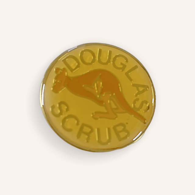 Douglas Scrub Metal Badge