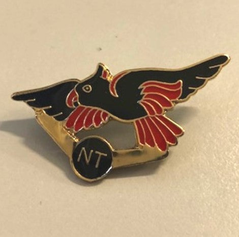 Black Cockatoo Metal Badge