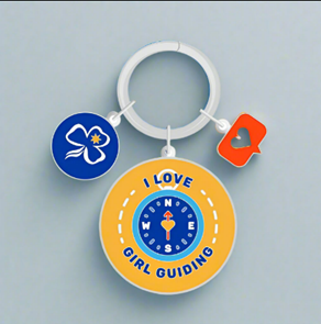 I love Girl Guiding Keyring
